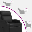Recliner Sort Kunstlæder