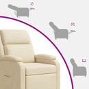 Recliner Cremefarvet Stof