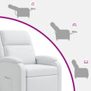 Recliner Hvid Stof
