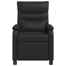 Recliner Sort Kunstlæder