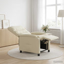 Recliner Cremefarvet Kunstlæder