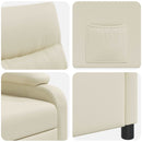 Recliner Cremefarvet Kunstlæder