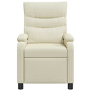 Recliner Cremefarvet Kunstlæder