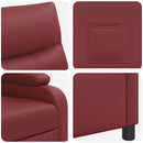 Recliner Vinrød Kunstlæder