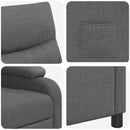 Recliner Mørkegrå Stof