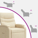 Recliner Cremefarvet Stof