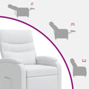 Recliner Hvid Stof