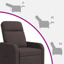 Recliner Mørk Brun Stof