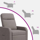 Recliner Gråbrun Stof