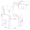 Recliner Gråbrun Stof