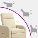Recliner Cremefarvet Stof