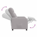 Recliner Lysegrå Bouclé