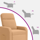 Recliner Beige Bouclé