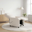 Massage Lænestol Cremefarvet Bouclé