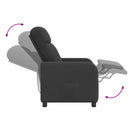 Massage Lænestol Mørkegrå Bouclé