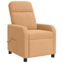 Massage Lænestol Beige Bouclé