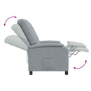 Recliner Lysegrå Stof