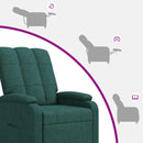 Recliner Mørkegrøn Stof