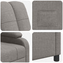 Recliner Gråbrun Stof