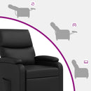 Recliner Sort Kunstlæder