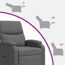 Recliner Mørkegrå Stof