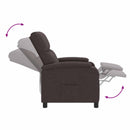 Recliner Mørk Brun Stof