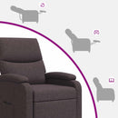 Recliner Mørk Brun Stof