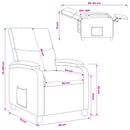 Recliner Gråbrun Stof