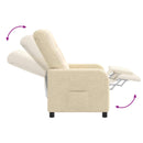Recliner Cremefarvet Stof