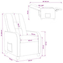 Recliner Hvid Stof