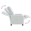 Massage Lænestol Hvid Stof
