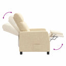 Recliner Cremefarvet Stof