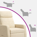Recliner Cremefarvet Stof