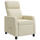Recliner Cremefarvet Kunstlæder