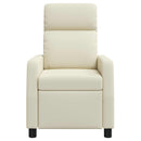 Recliner Cremefarvet Kunstlæder