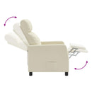 Recliner Cremefarvet Kunstlæder