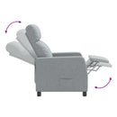 Recliner Lysegrå Stof