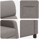 Recliner Gråbrun Stof