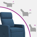 Recliner Blå Stof