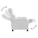 Recliner Hvid Stof