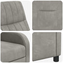 Recliner Lysegrå Velour (V)