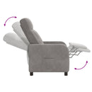 Recliner Lysegrå Velour (V)