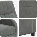 Recliner Mørkegrå Velour (V)