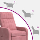 Recliner Lyserød Velour (V)