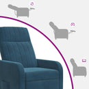 Recliner Blå Velour (V)