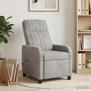 Massage Lænestol Lysegrå Velour (V)
