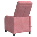 Massage Lænestol Lyserød Velour (V)