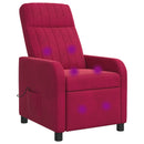 Massage Lænestol Vinrød Velour (V)