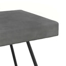 bænk Ensfarvet Mørkegrå 80 x 40 x 45 cm Velour