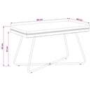 bænk Ensfarvet Lyserød 80 x 40 x 45 cm Velour